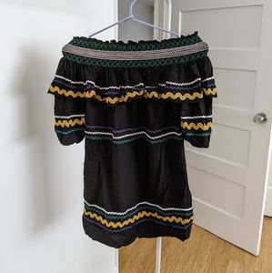 Red Carter Off Shoulder Dress